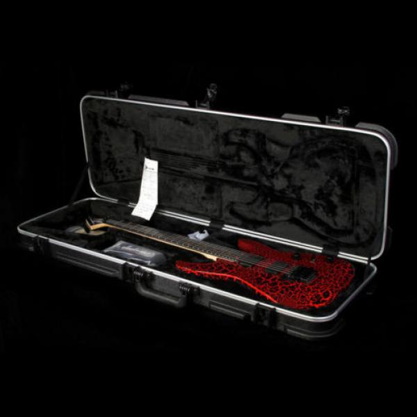 Charvel Custom Select Dinky Electric Guitar Black Red Crackle #5 image