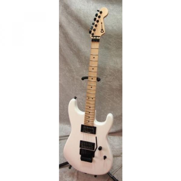 Charvel SD-1 San Dimas HH Floyd Rose electric guitar in snow white #2 image