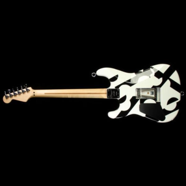 Used 2012 Charvel EVH Art Series Electric Guitar Black &amp; White #3 image