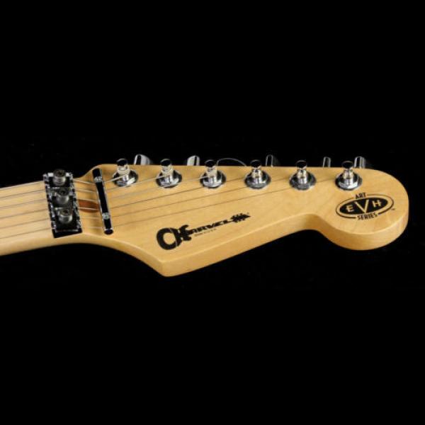 Used 2012 Charvel EVH Art Series Electric Guitar Black &amp; Yellow #4 image