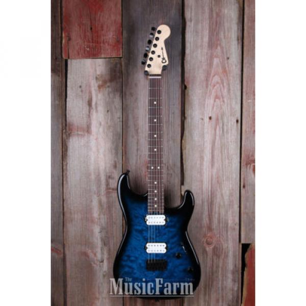 Charvel Pro Mod San Dimas Style 1 HH HT Electric Guitar Trans Blue Burst B STOCK #1 image