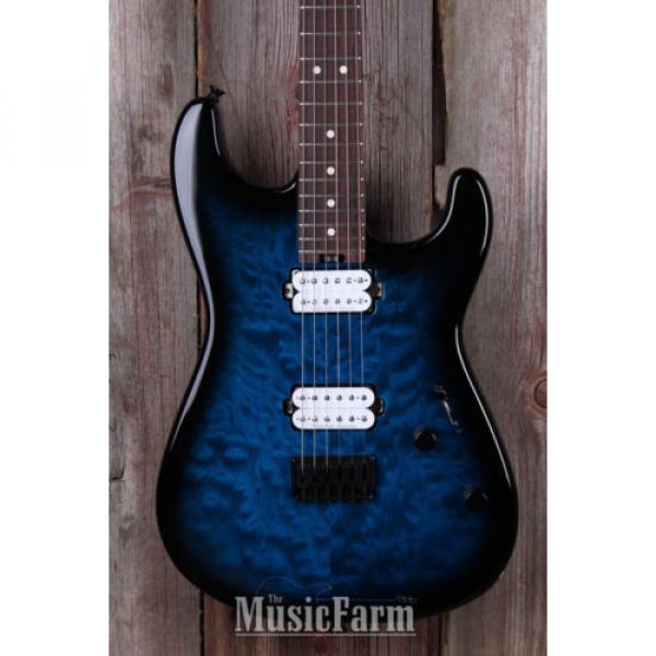 Charvel Pro Mod San Dimas Style 1 HH HT Electric Guitar Trans Blue Burst B STOCK #2 image