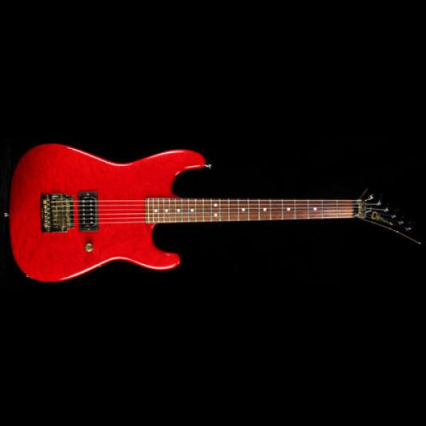 Used 1983 Charvel San Dimas Electric Guitar Transparent Red #2 image