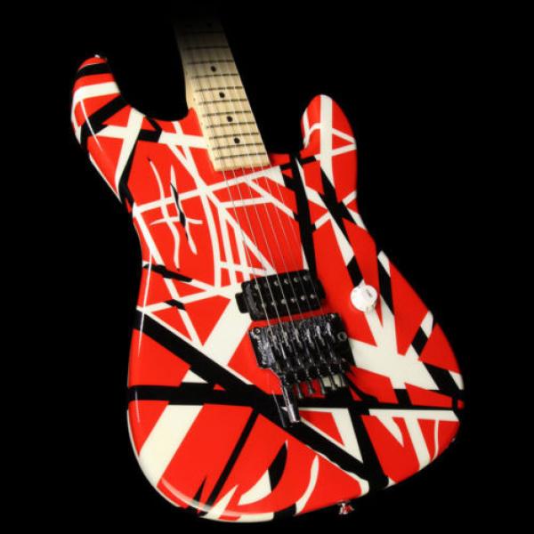 Used 2006 Charvel EVH Art Series Electric Guitar Red Black and White #1 image