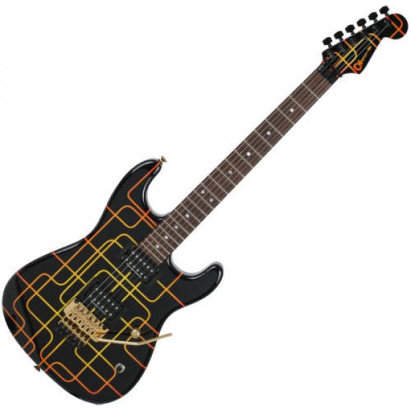 Charvel USA Custom San Dimas Schematic Graphic Unique Design Electric Guitar #1 image