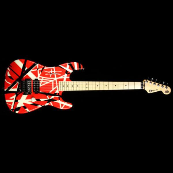 Used 2006 Charvel EVH Art Series Electric Guitar Red Black and White #2 image