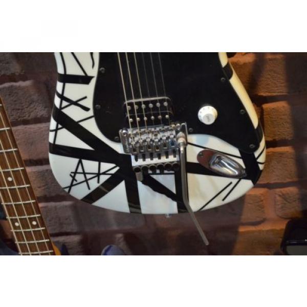 NOS Charvel Art Series EVH Van Halen Electric Guitar Black &amp; White Inv # RG12.5 #4 image