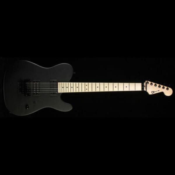 Charvel USA Select San Dimas Style 2 HH Electric Guitar Pitch Black #2 image