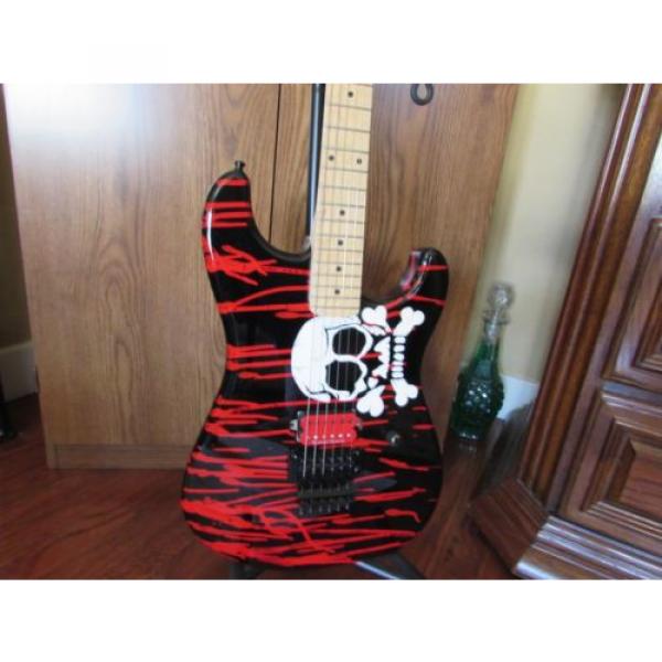 Charvel Blood Skull Guitar w/ Reverese Headstock #2 image
