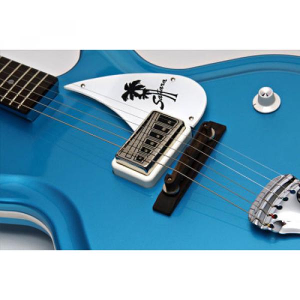 Supro Sahara Electric Guitar ~ Wedgewood Blue #1 image