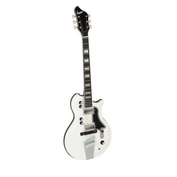 Supro Dual-Tone 1524EW Electric Guitar 2 Vistatone Pickup White #3 image