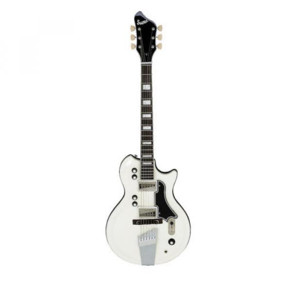 Supro Dual-Tone 1524EW Electric Guitar 2 Vistatone Pickup White #5 image
