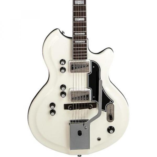 Supro Martinique Deluxe 1593VEW Electric Guitar White #1 image