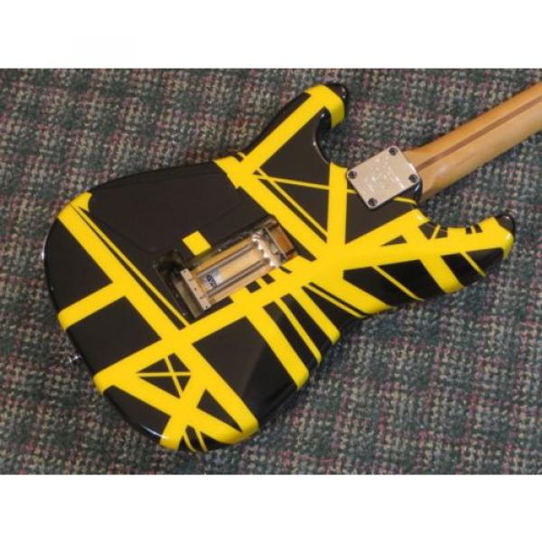 Charvel USA EVH Art Series Guitar! RARE Black &amp; Yellow! Eddie Van Halen! w/OHSC #4 image