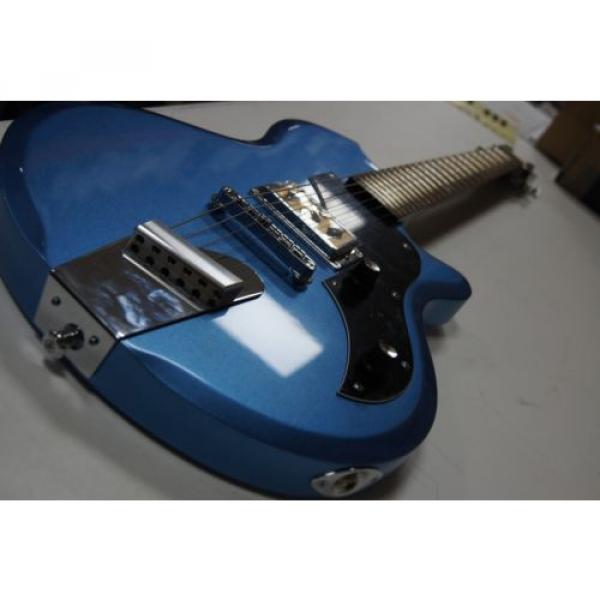 Supro 2010BM Jamesport Electric Guitar ~ Ocean Blue Metallic #4 image