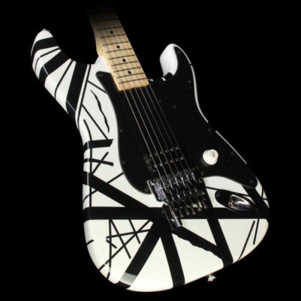 Used 2005 Charvel EVH Art Series Electric Guitar Black &amp; White #1 image