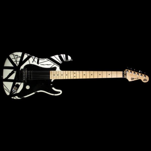 Used 2005 Charvel EVH Art Series Electric Guitar Black &amp; White #2 image