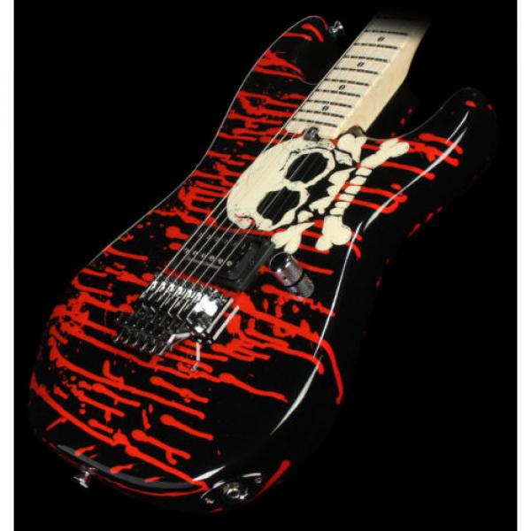 Used Charvel Pro Mod San Dimas Warren DeMartini Electric Guitar Blood &amp; Skulls #1 image