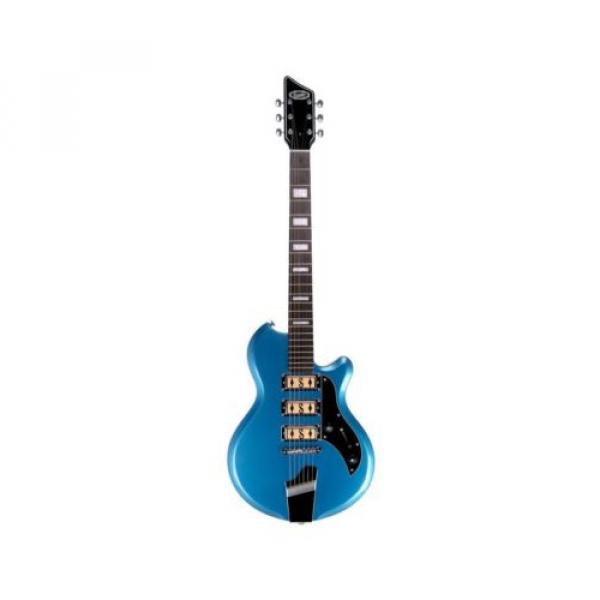 DEMO Supro Hampton Ocean Blue Metallic Electric Guitar #1 image