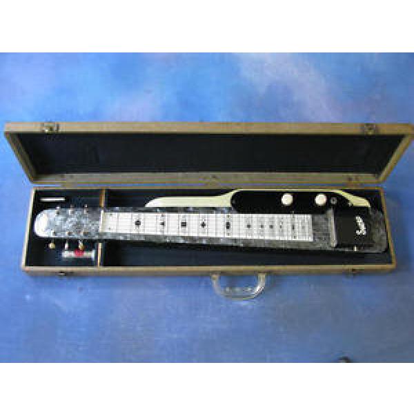 1951 SUPRO LAP STEEL GREY AND WHITE MOTHER OF PEARL #1 image