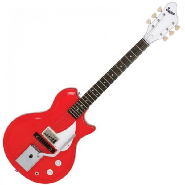 Supro Belmont Vibrato Electic Guitar ~ Poppy Red #3 image