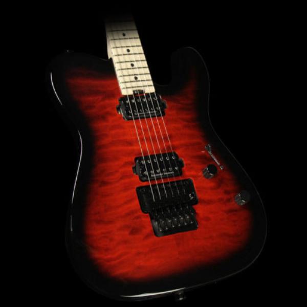 Charvel Pro Mod Series San Dimas Style 2 2H FR QM Electric Guitar Red Burst #1 image
