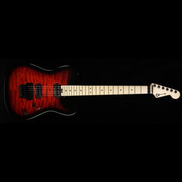 Charvel Pro Mod Series San Dimas Style 2 2H FR QM Electric Guitar Red Burst #2 image