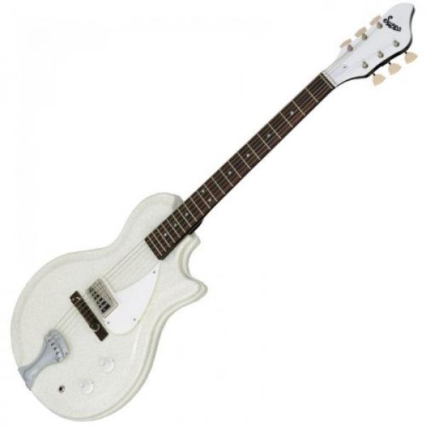Supro Belmont Electric Guitar ~ Sparkle White ~ 1572SW ~ NEW #2 image