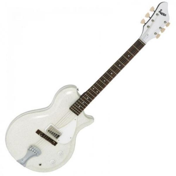 Supro Belmont Electric Guitar ~ Sparkle White ~ 1572SW ~ NEW #3 image