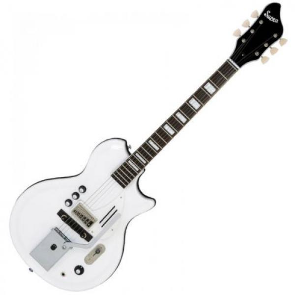 Supro White Holiday Vibrato Electric Guitar ~ Dawn White~ 1571VDW ~ NEW #1 image