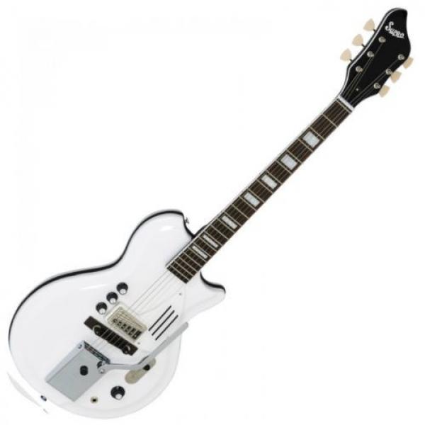 Supro White Holiday Vibrato Electric Guitar ~ Dawn White~ 1571VDW ~ NEW #2 image