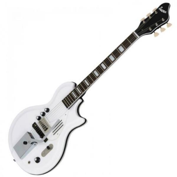 Supro White Holiday Vibrato Electric Guitar ~ Dawn White~ 1571VDW ~ NEW #3 image