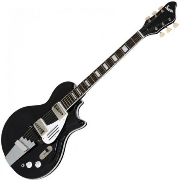 Supro Black Holiday Electric Guitar ~ Jet Black ~ 1575JB ~ NEW #3 image