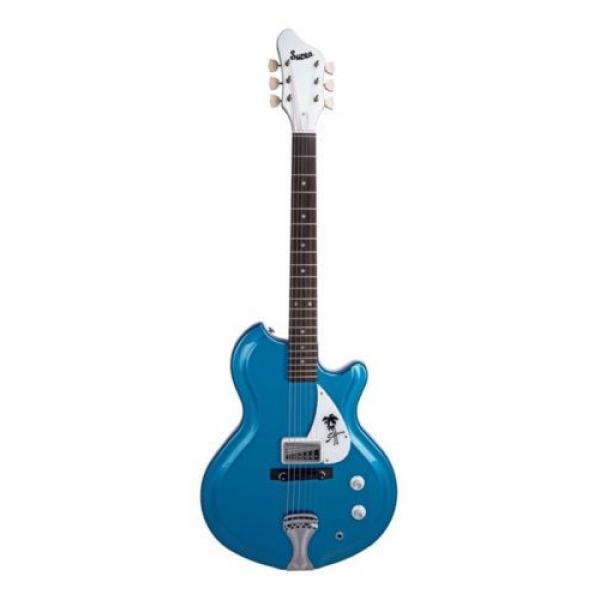 Supro Sahara 1570WB Electric Guitar  Vistatone Pickup  Blue #2 image