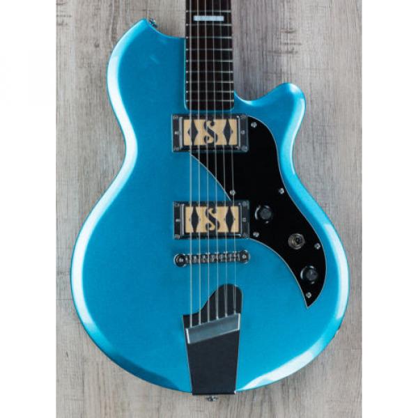 Supro Island Series Westbury Guitar, Ocean Blue Metallic, Rosewood Board #1 image