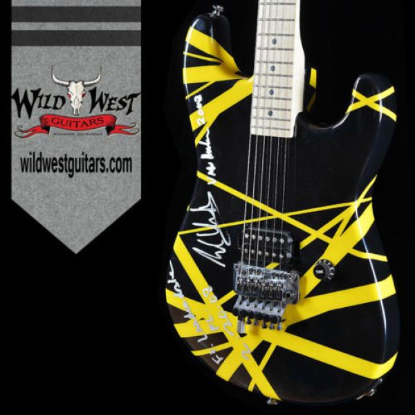 2008 Charvel EVH Art Series Guitar Black &amp; Yellow Eddie Van Halen Hand Painted #1 image
