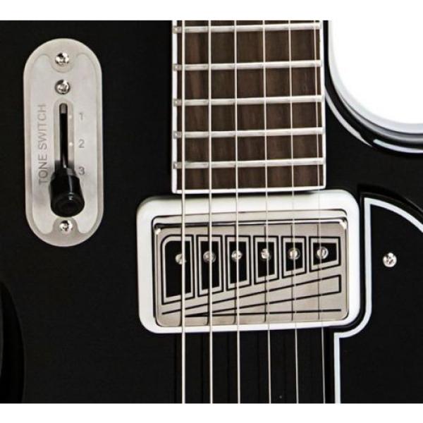 Supro Coronado II 1582JB Electric Guitar 2 Vistatone Pickup Black #2 image