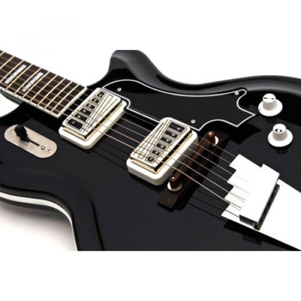 Supro Coronado II 1582JB Electric Guitar 2 Vistatone Pickup Black #3 image