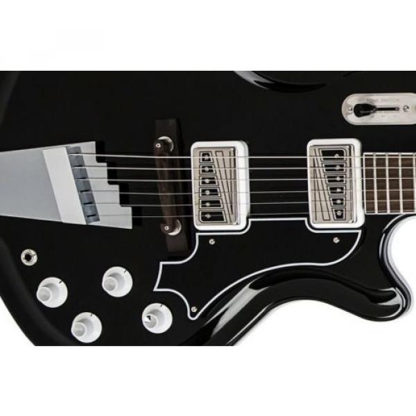 Supro Coronado II 1582JB Electric Guitar 2 Vistatone Pickup Black #4 image