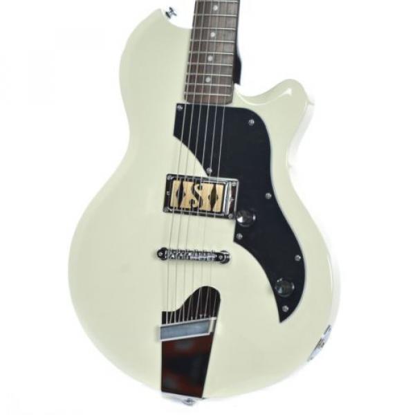 Supro Jamesport 2010AW Electric Guitar Antique White solid single PU #1 image