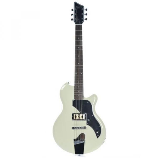 Supro Jamesport 2010AW Electric Guitar Antique White solid single PU #2 image