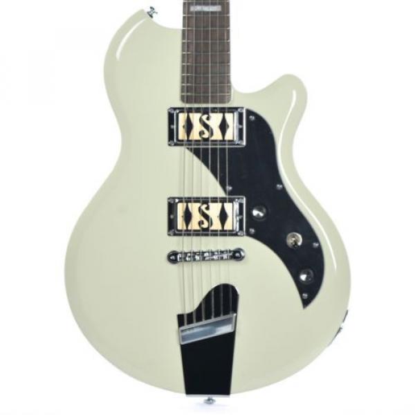 Supro Westbury 2020AW Electric Guitar Antique White solid Dbl PU #1 image
