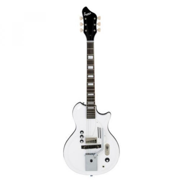 Supro Holiday 1571VDW Electric Guitar 1 Vistatone Pickup Piezo Trem White #2 image