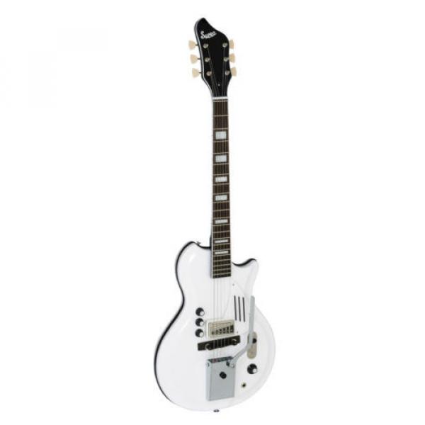 Supro Holiday 1571VDW Electric Guitar 1 Vistatone Pickup Piezo Trem White #5 image