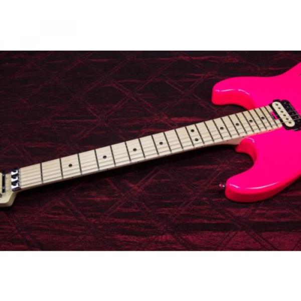 Charvel Pro Mod San Dimas Style 1 2H FR Electric Guitar Neon Pink 031406 #4 image