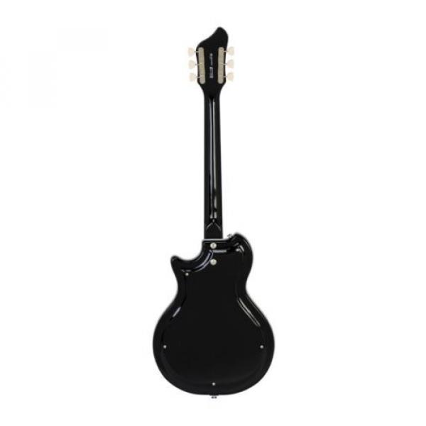 Supro Black Holiday 1575JB Electric Guitar 2 Vistatone Pickup Black #2 image