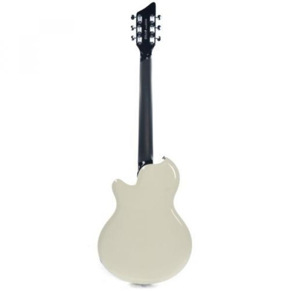 Supro Hampton  2030AW Electric Guitar Antique White solid triple PU #3 image