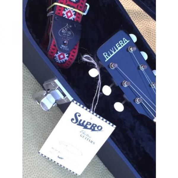 Rare Vintage Gretsch Supro Riviera Guitar Gibson Strings Fender Cloth Klusons #2 image