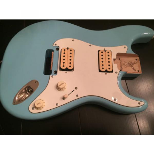 warmoth charvel jackson guitar body daphne blue  like new #4 image