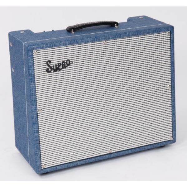 Supro Thunderbolt 1 x 15 Tube Amplifier with 3 Way Rectifier #4 image